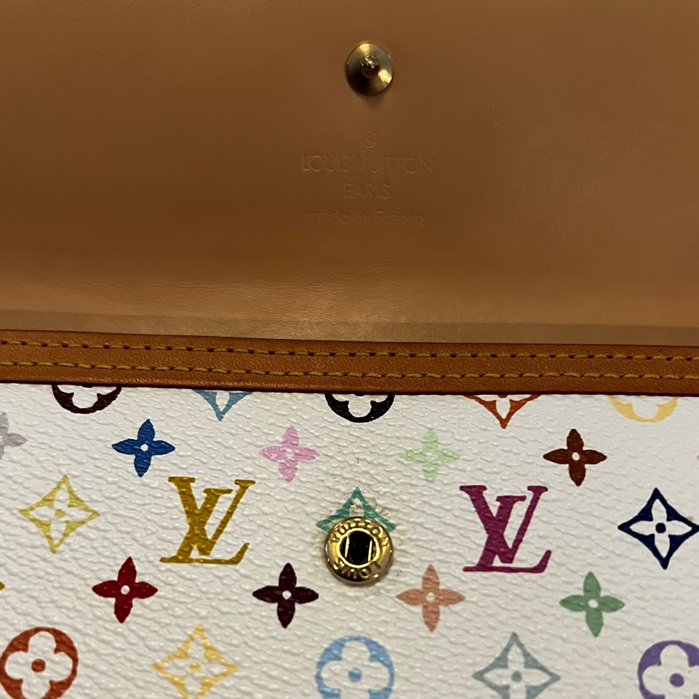Louis Vuitton x Murakami Multicolour Monogram Porte Tresor Wallet/ WOC - Picture 10 of 12